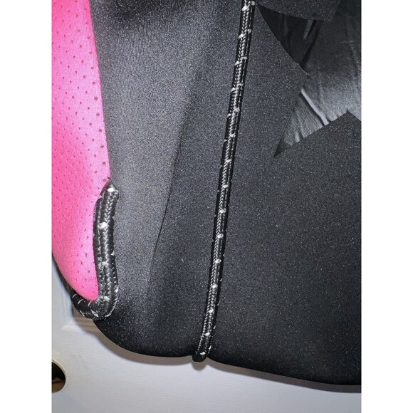 Neoprene Star Convertible Tote Bag Large With Detachable Cosmetic Bag Black Pink - Picture 4 of 12